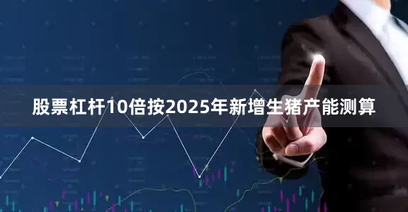股票杠杆10倍按2025年新增生猪产能测算